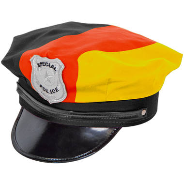 Cappello della polizia Germania - nero-rosso-giallo 1