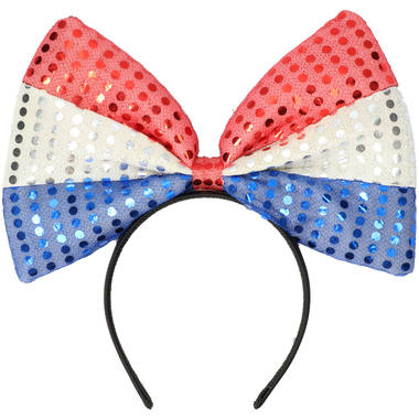 Tiara with Bow Tie Holland Red-White-Blue 1