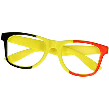 Glasses Belgium Black-Yellow-Red - 3 pieces 3