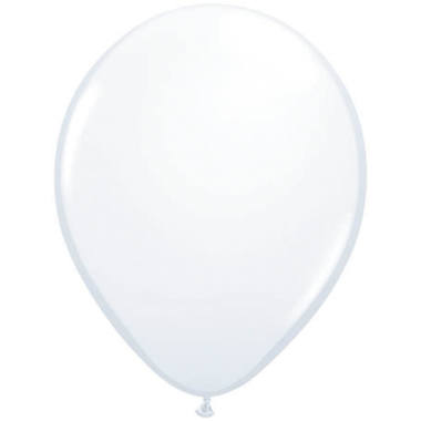 Weiße Ballons 13 cm - 100 Stück 1