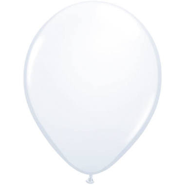 Weiße Ballons 13 cm - 100 Stück 2
