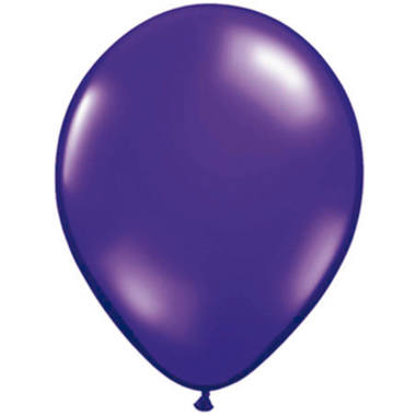 Durchsichtige Ballons Violett-Lila 28cm - 100 Stück 1