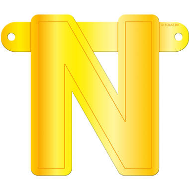 Banner giallo lettera N. 1