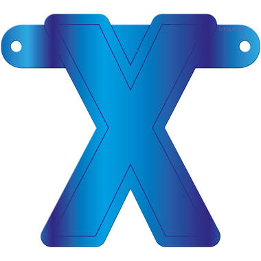 Banner lettera x blu 1
