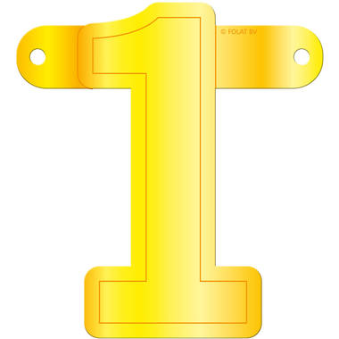 Banner lettera 1 giallo 1