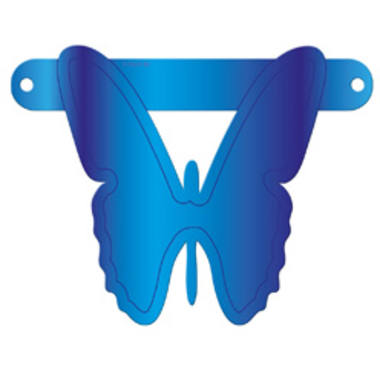 Lettera banner farfalla blu 1