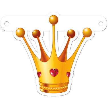 Banner lettera principesse corona 1