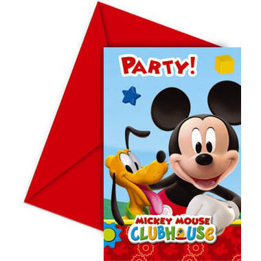 Mickey Mouse Clubhouse Uitnodigingen - 6 stuks 1