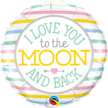 Love You To the Moon Foil Balloon - 45 cm 1