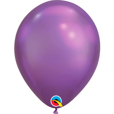 Chroom Paarse Ballonnen 28cm - 100 stuks 1