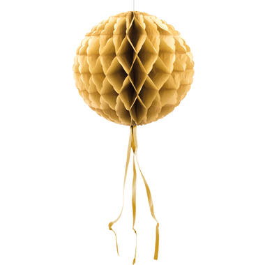 Wabenfächerballon Rund Gold - 30 cm 1