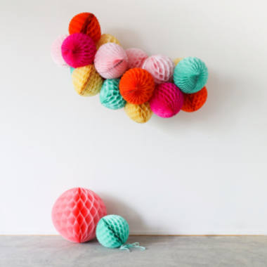 Baby Pink Honeycomb Ball XL - 50cm 2