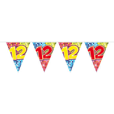 Blocchi Ghirlanda Mini Festone 12esimo Compleanno - 3 m 1