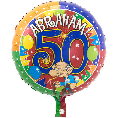 Palloncino foil 50 anni Abraham Blast Party - 45 cm 1