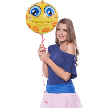 Emoticon Balloon Kisses 45cm 2
