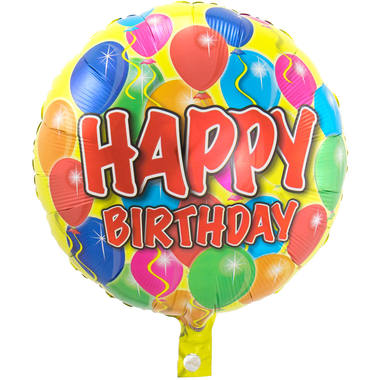 Balon foliowy 'Happy Birthday' bez opakowania - 43cm 1