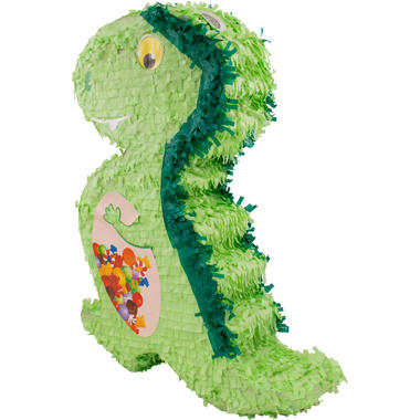 60932 Folat- Pinata Dinosaur-55 cm Piñata Color verde Costumes 