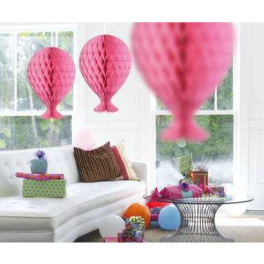 Baby Pink Honeycomb Balloon - 37cm 3