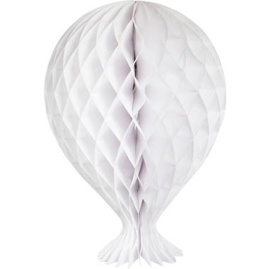 White Honeycomb Balloon - 37 cm 1