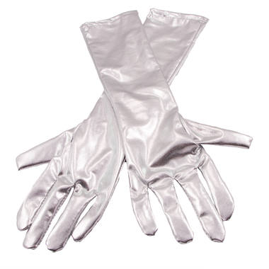 Handschuhe Silber Metallic 1