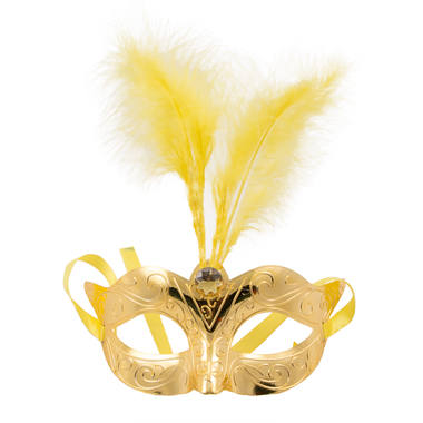 Venezianische Maske Gold Metallic 1