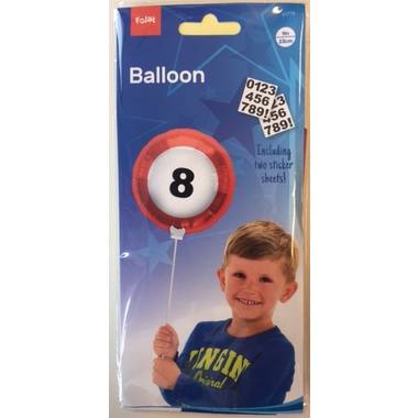 Mini Folieballon Verkeersbord met Stickers - 23cm 2