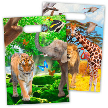 Sacchetti per volantini Safari Party 8 pz 1