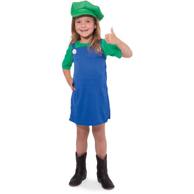 Zielony kostium super hydraulika dla dziewczynek - rozmiar 134-152 1