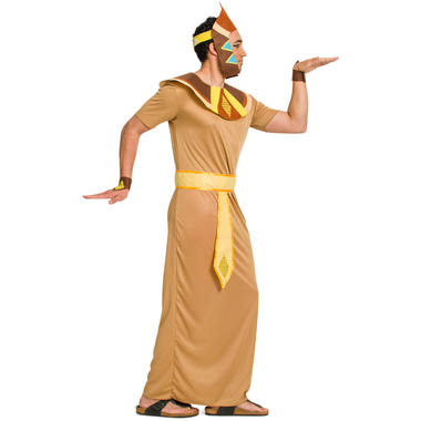 Costume Faraone Egizio 5 Pezzi Taglia ML 3