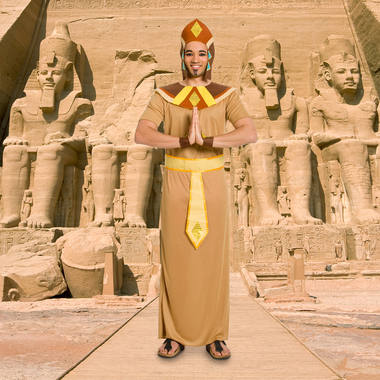Costume da faraone egiziano 5 pezzi taglia XL-XXL 5