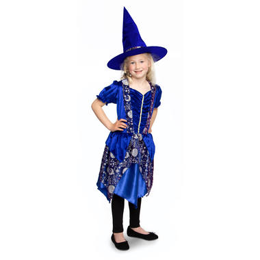 Sukienka wiedźmy z kapeluszem Dark Moon - dziecięcy rozmiar S. 1