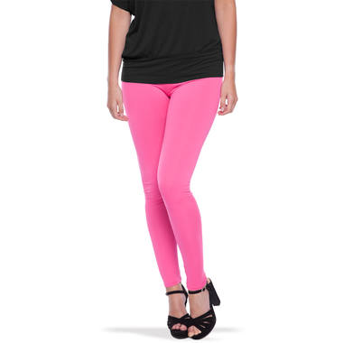 Neonowo-różowe legginsy 1