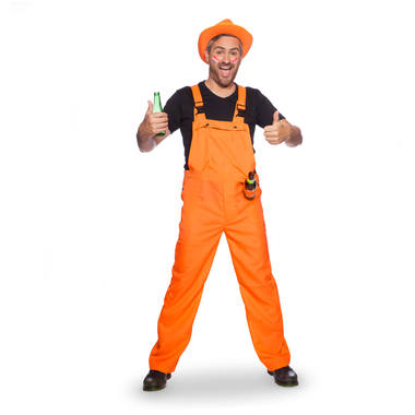 Overall Neon Orange for Adults - Size S-M 2
