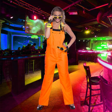 Overall Neon Orange for Adults - Size S-M 3