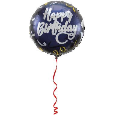 Balon foliowy Happy Birthday Stylowy - 45 cm 3