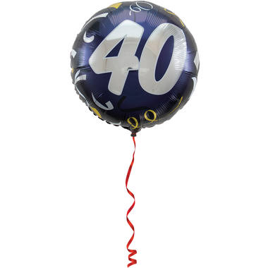 40 Jaar Stijlvol Feest Folieballon - 45cm 2