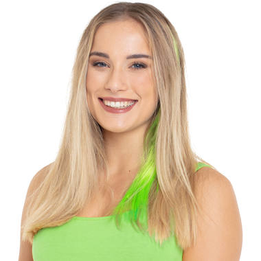 Hair Extension Neon Green 1