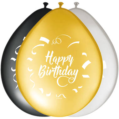 Birthday Party Balloons Stylish 30 cm - 8 pieces 1