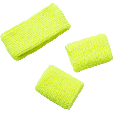 Sweatbands Neon Yellow - 3 pieces 1