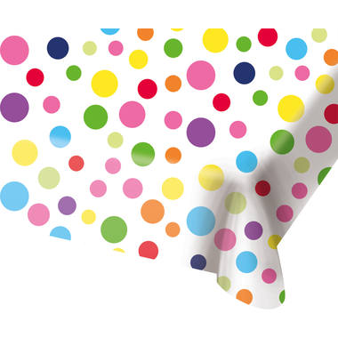 Happy Bday Table Cloth with Dots - 130x180 cm 1