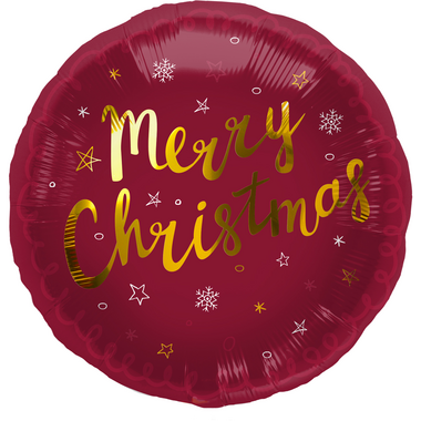 Foil Balloon 'Merry Christmas' Red - 45cm 1