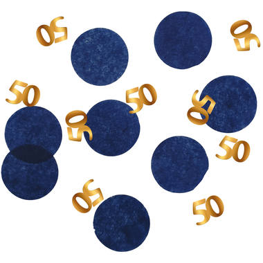 Confetti Elegant True Blue 50 Jaar - 25 gram 1