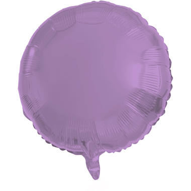 Folieballon Rond Paars Metallic Mat - 45 cm 1