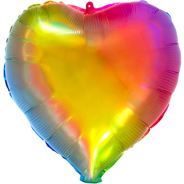 Balon foliowy w kształcie serca Yummy Gummy Rainbow - 45 cm 1