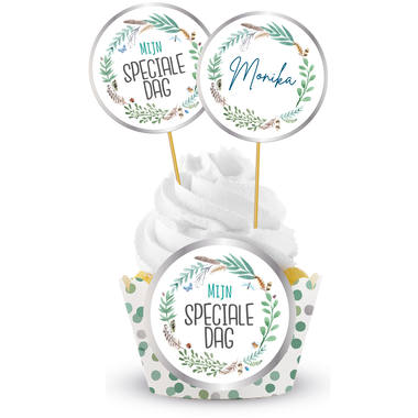 Cupcake Decoratie Set 'Mijn Speciale Dag' - 12-delig 1