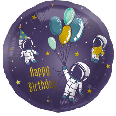 Folienballon Geburtstag Weltraum - 45 cm 1