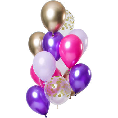 Ballons Purple Posh 33cm - 12 Stück 1