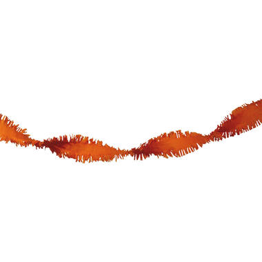 Ghirlanda di carta crespa arancione - 6 metri 1
