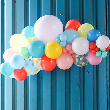 Ballonnen Pastel Stippen Meerkleurig 33cm - 6 stuks 4