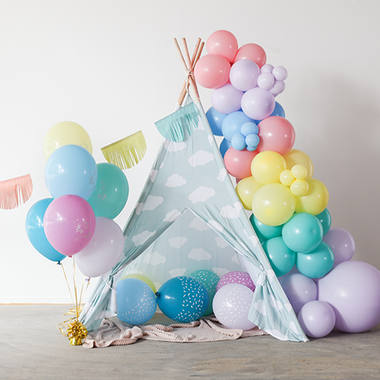 Ballonnen Pastel Sprinkles Meerkleurig 33cm - 6 stuks 5